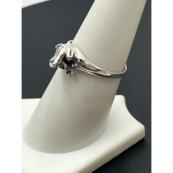 Designer Sterling Silver Tree Frog 925 Maker mark Ring Size 7.75 - Picture 9 of 10